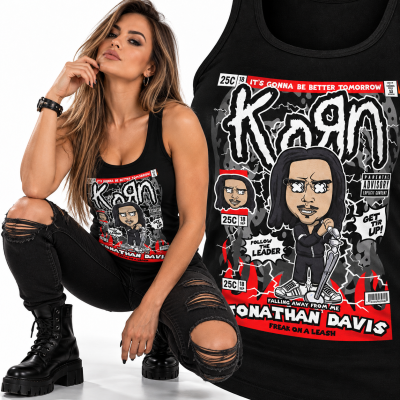 TANK TOP DAMSKI HORROR JONATHAN DAVIS KORN